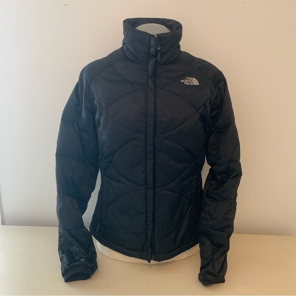 North Face Aconagua Black Down Sateen Jacket Size Womens Small